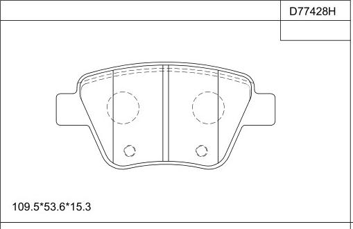 Asimco KD77428H - Set placute frana,frana disc aaoparts.ro