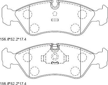 Asimco KD7707 - Set placute frana,frana disc aaoparts.ro