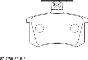 Asimco KD7716 - Set placute frana,frana disc aaoparts.ro