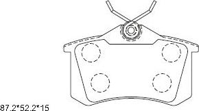 Asimco KD7711 - Set placute frana,frana disc aaoparts.ro