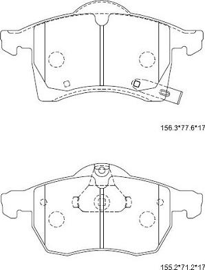 Ditas DFB3200 - Set placute frana,frana disc aaoparts.ro