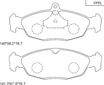 Asimco KD7732 - Set placute frana,frana disc aaoparts.ro