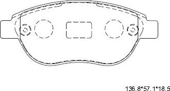 Asimco KD7720F - Set placute frana,frana disc aaoparts.ro