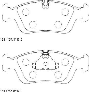 Asimco KD7774 - Set placute frana,frana disc aaoparts.ro