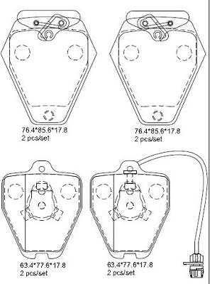 Asimco KD7773 - Set placute frana,frana disc aaoparts.ro