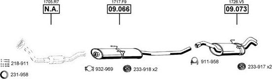 Asmet CI091705 - Sistem de esapament aaoparts.ro