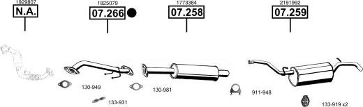 Asmet FO072989 - Sistem de esapament aaoparts.ro