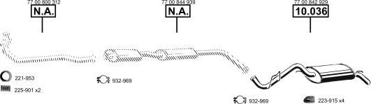 Asmet RE100260 - Sistem de esapament aaoparts.ro