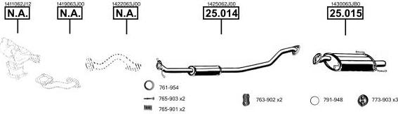 Asmet SU251680 - Sistem de esapament aaoparts.ro
