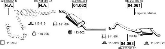 Asmet VA038630 - Sistem de esapament aaoparts.ro