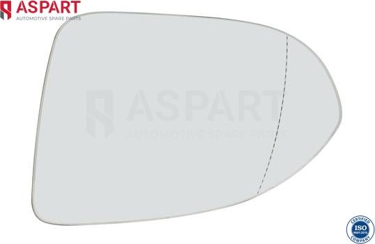 ASPART 7MGL1052 - Sticla oglinda, oglinda retrovizoare exterioara aaoparts.ro