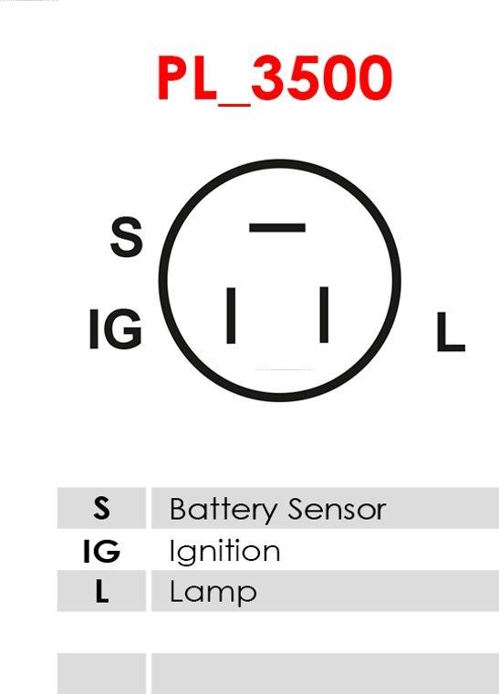 AS-PL ARE6020 - Regulator, alternator aaoparts.ro