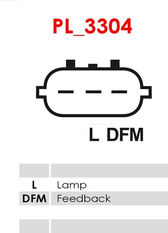 AS-PL ARE6043 - Regulator, alternator aaoparts.ro