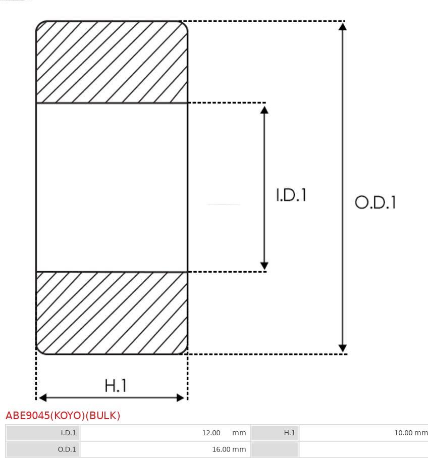 AS-PL ABE9045(KOYO)(BULK) - Lagar aaoparts.ro