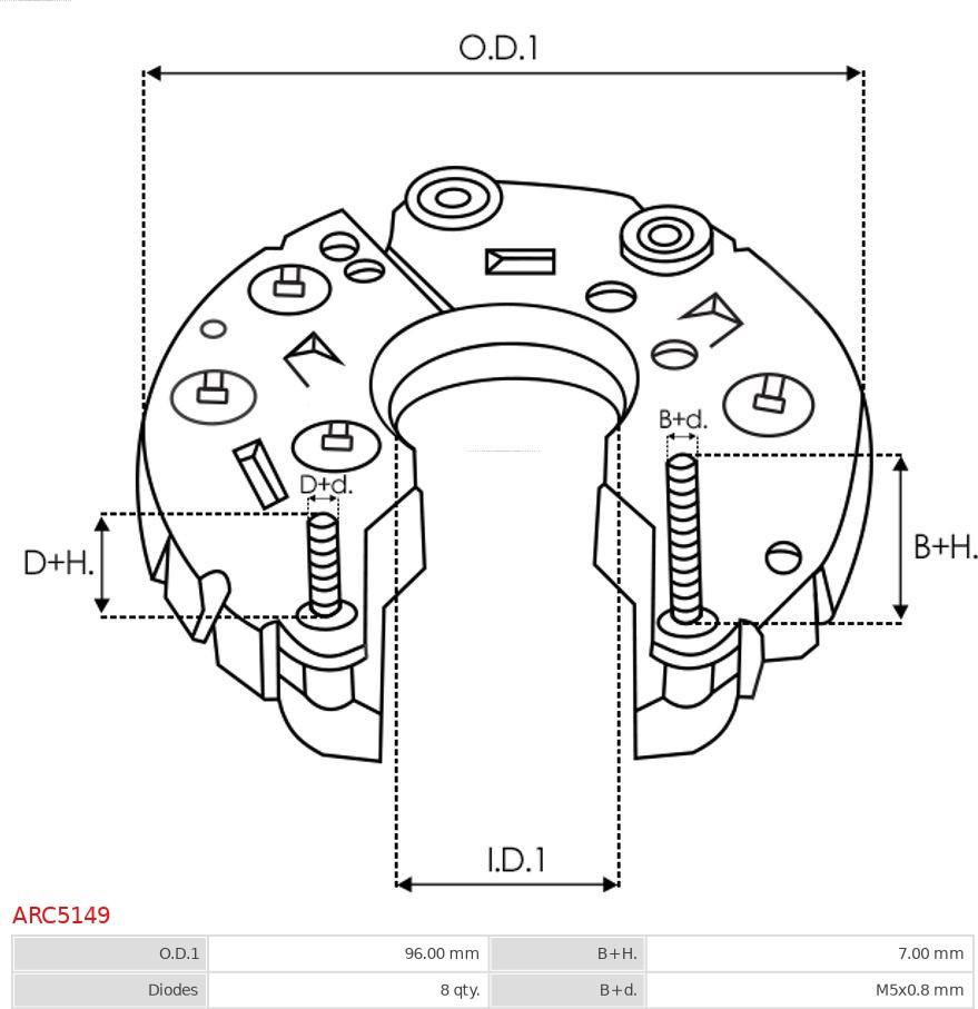 AS-PL ARC5149 - Punte diode aaoparts.ro