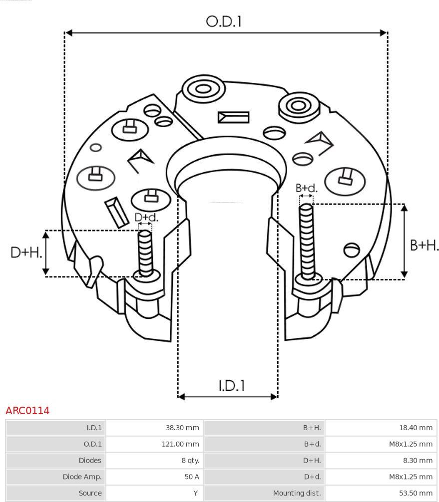 AS-PL ARC0114 - Punte diode aaoparts.ro