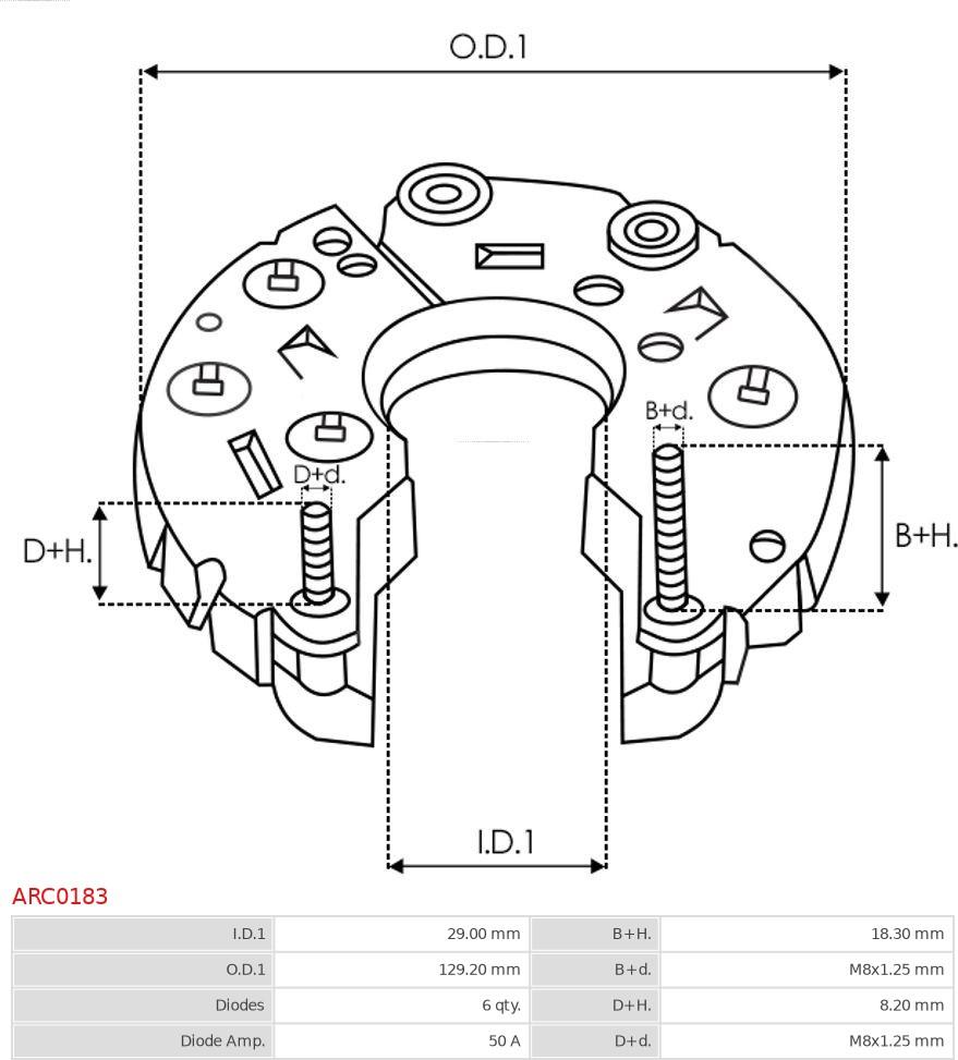 AS-PL ARC0183 - Punte diode aaoparts.ro