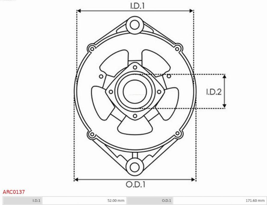 AS-PL ARC0137 - Suport, flanșă de acționare alternator aaoparts.ro