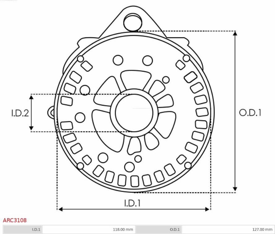 AS-PL ARC3108 - Suport, flanșă de acționare alternator aaoparts.ro