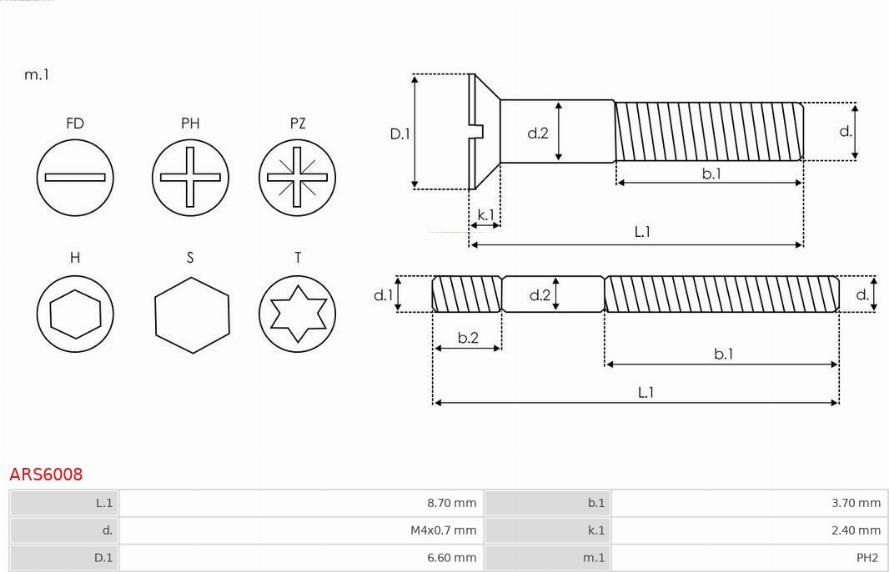 AS-PL ARS6008 - Chit reparatie, alternator aaoparts.ro