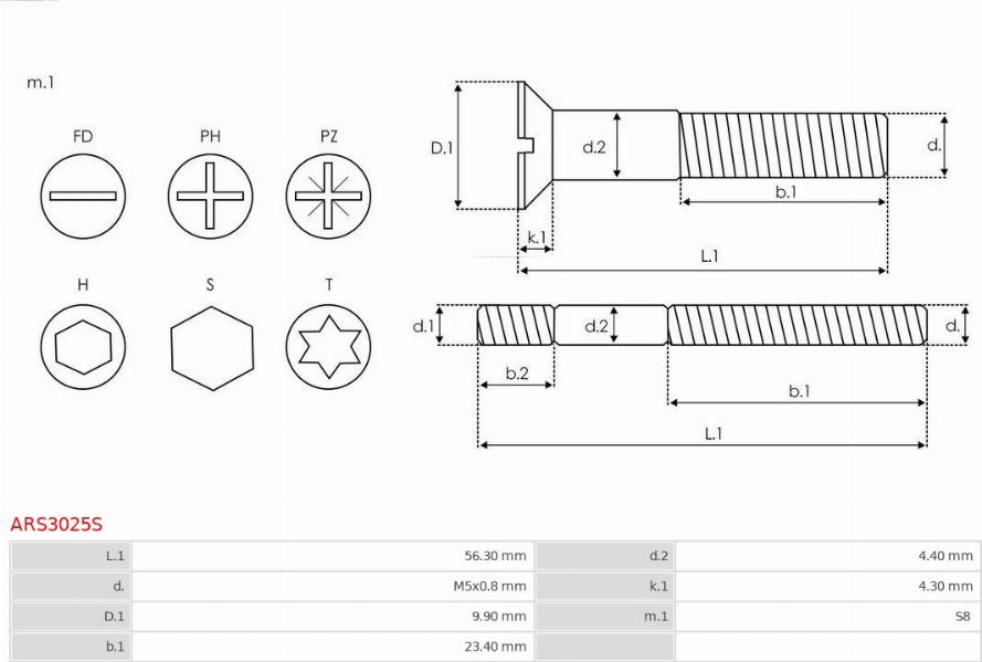 AS-PL ARS3025S - Chit reparatie, alternator aaoparts.ro