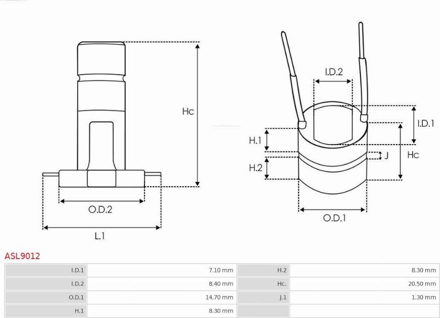 AS-PL ASL9012 - Colector, alternator aaoparts.ro