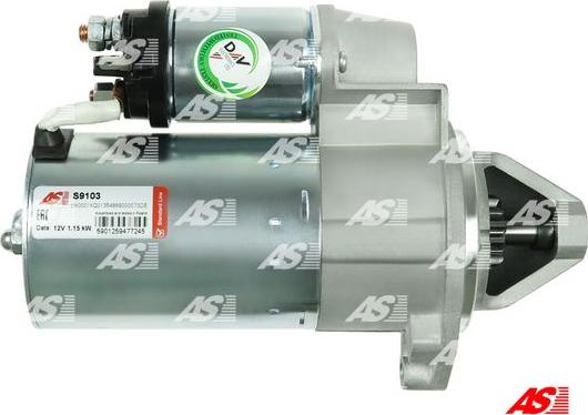 AS-PL S9103 - Starter aaoparts.ro