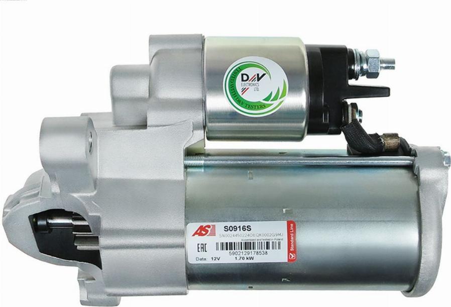 AS-PL S0916S - Starter aaoparts.ro