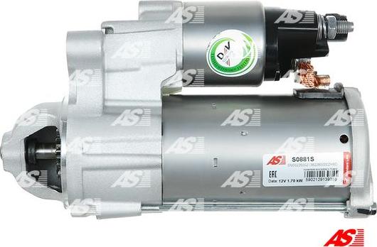 AS-PL S0881S - Starter aaoparts.ro