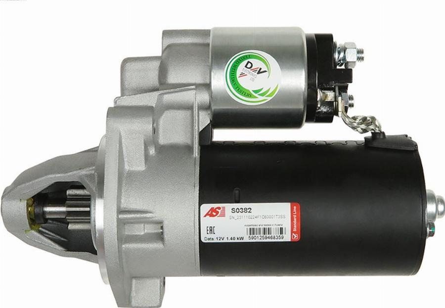 AS-PL S0382 - Starter aaoparts.ro