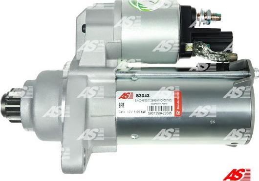 AS-PL S3043 - Starter aaoparts.ro