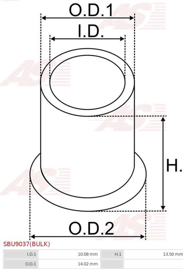 AS-PL SBU9037(BULK) - Bucsa,arbore demaror aaoparts.ro