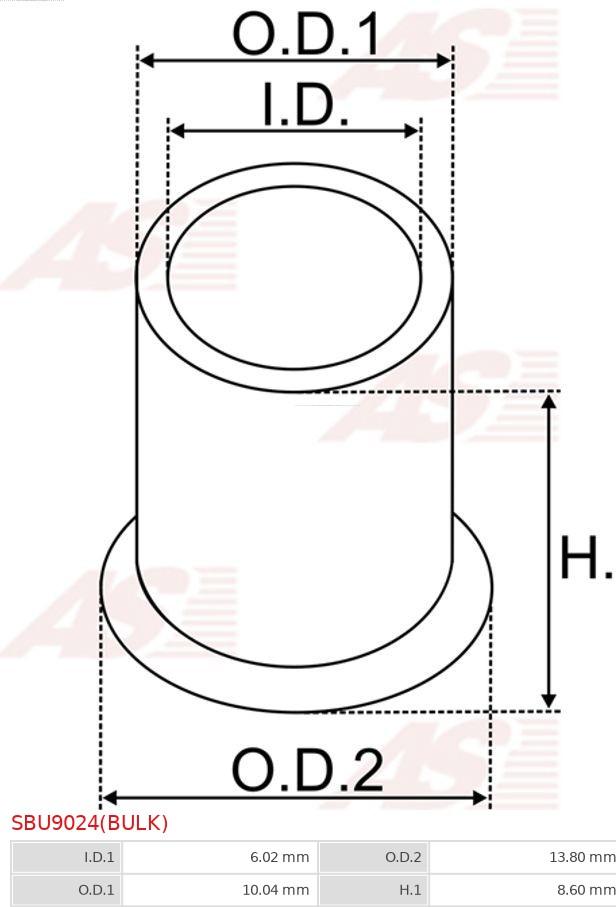 AS-PL SBU9024(BULK) - Bucsa,arbore demaror aaoparts.ro