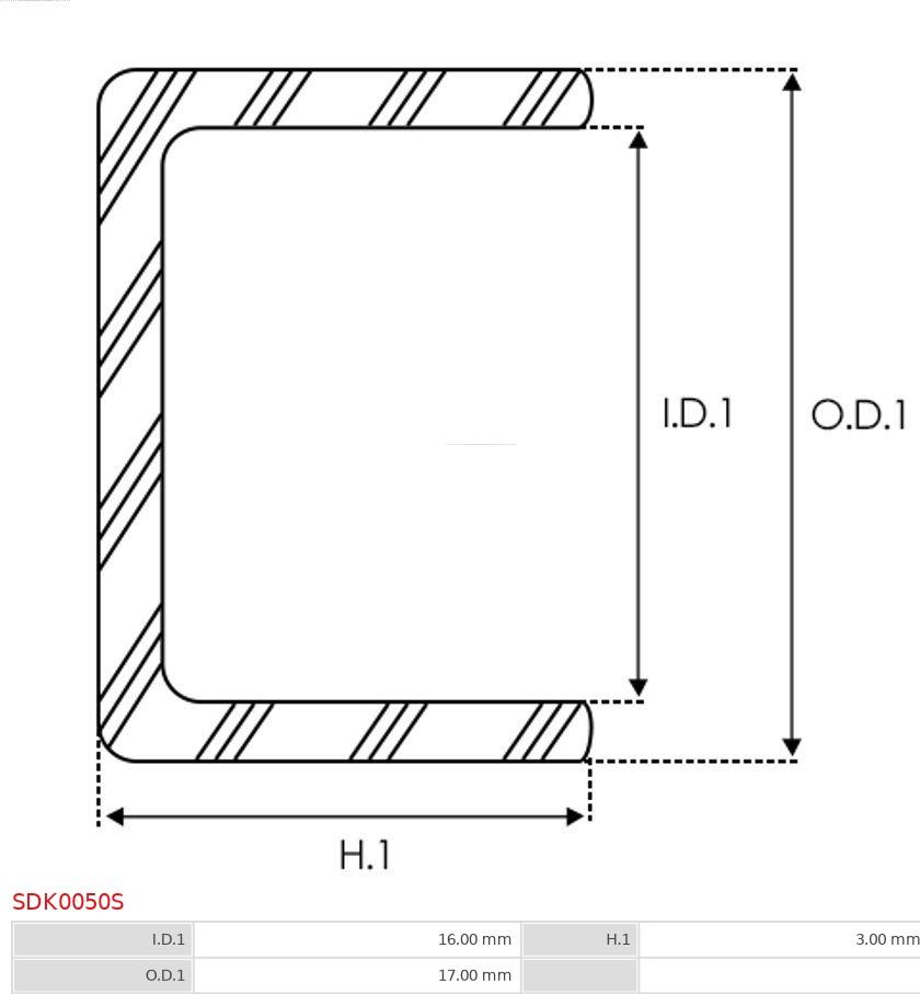 AS-PL SDK0050S - Chit reparatie, demaror aaoparts.ro