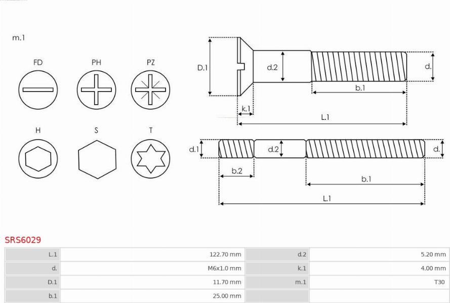 AS-PL SRS6029 - Chit reparatie, alternator aaoparts.ro