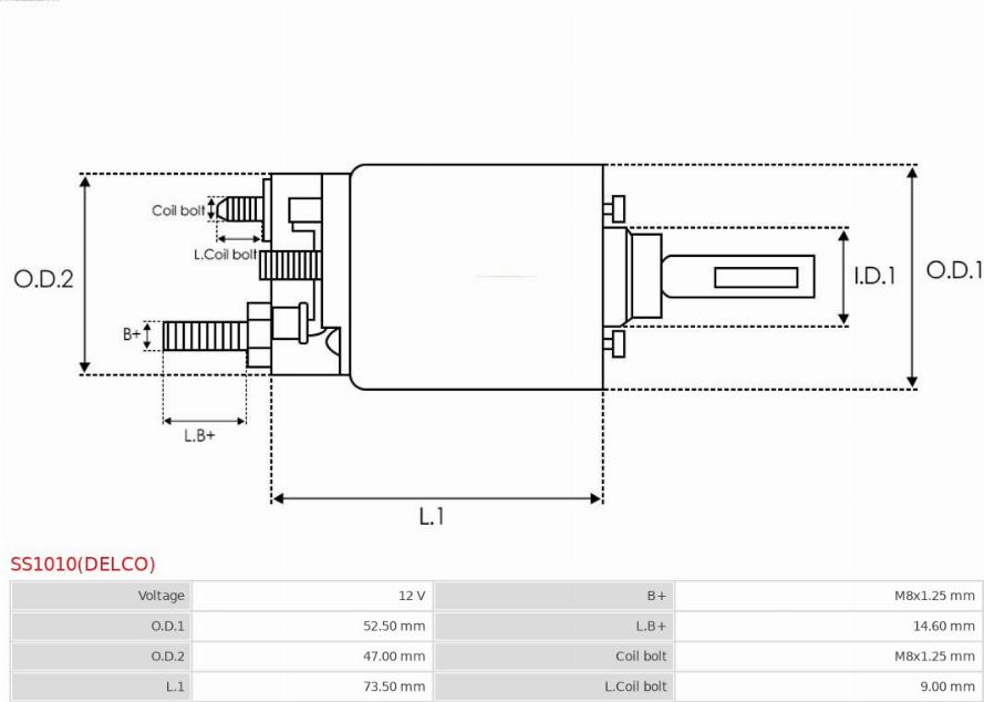 AS-PL SS1010(DELCO) - Solenoid, electromotor aaoparts.ro