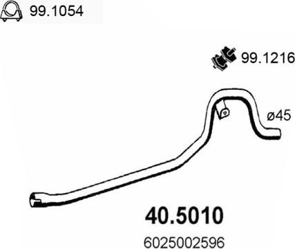 ASSO 40.5010 - Racord evacuare aaoparts.ro