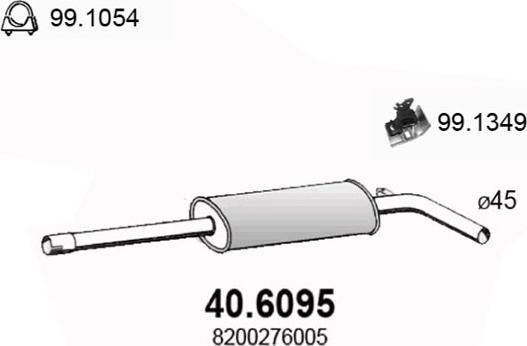 ASSO 40.6095 - Toba esapamet intermediara aaoparts.ro