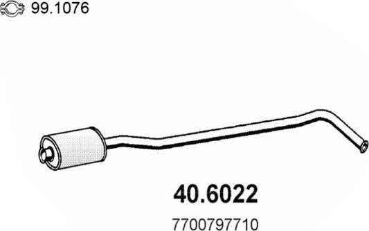 ASSO 40.6022 - Toba esapamet intermediara aaoparts.ro