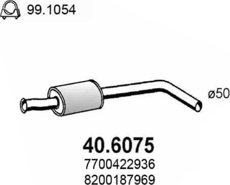 ASSO 40.6075 - Toba esapamet intermediara aaoparts.ro