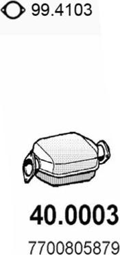 ASSO 40.0003 - Catalizator aaoparts.ro