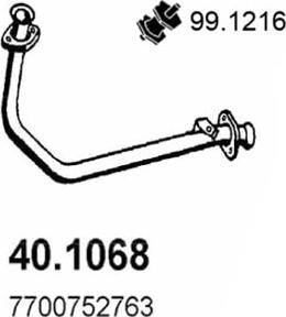 ASSO 40.1068 - Racord evacuare aaoparts.ro