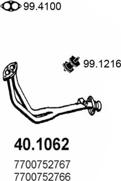 ASSO 40.1062 - Racord evacuare aaoparts.ro