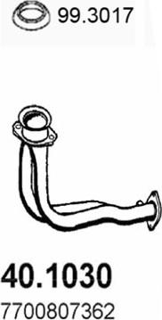 ASSO 40.1030 - Racord evacuare aaoparts.ro