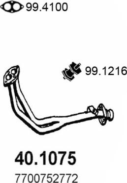 ASSO 40.1075 - Racord evacuare aaoparts.ro