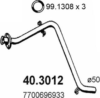 ASSO 40.3012 - Racord evacuare aaoparts.ro