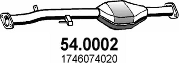 ASSO 54.0002 - Catalizator aaoparts.ro