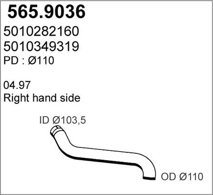 ASSO 565.9036 - Racord evacuare aaoparts.ro