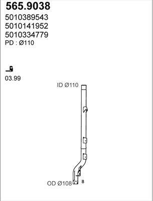 ASSO 565.9038 - Racord evacuare aaoparts.ro