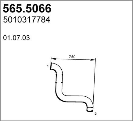 ASSO 565.5066 - Racord evacuare aaoparts.ro